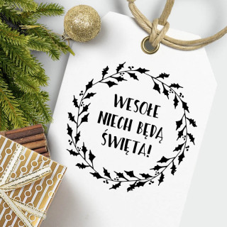 Stempel świąteczny – wesołe niech będą święta