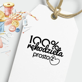 Napis 100% polskiego rękodzieła