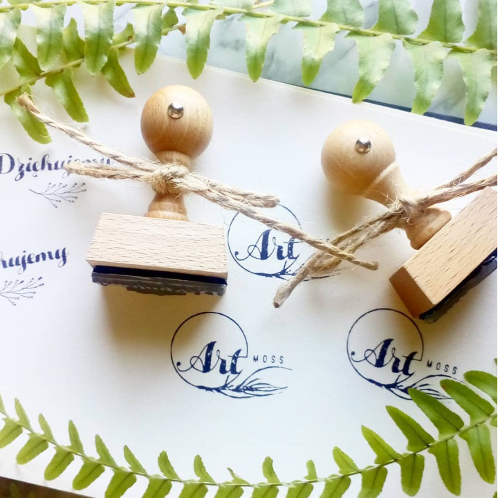 Stempel z logo okrągły