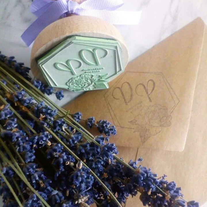 Stempel z logo okrągły